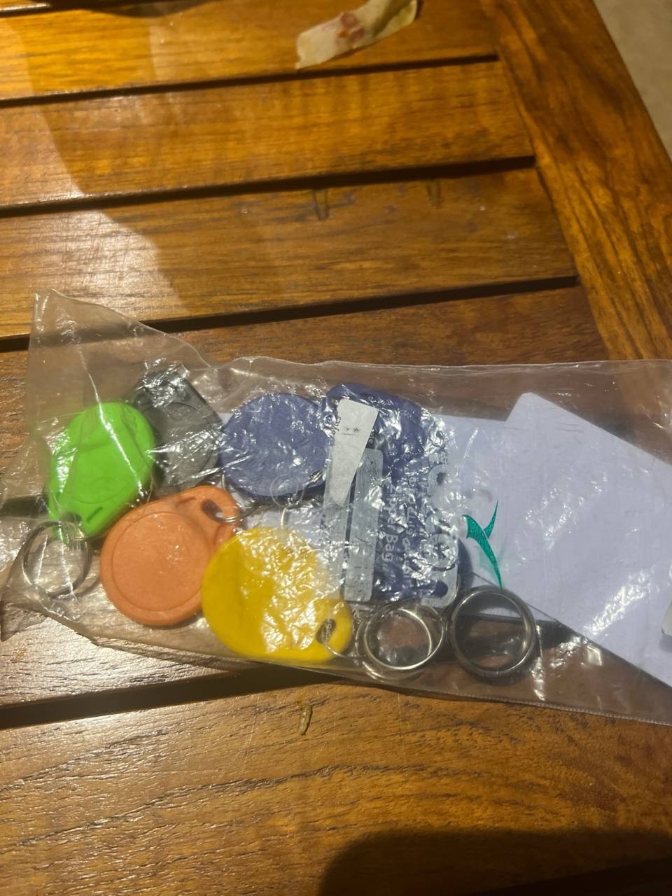 Keychains with NFC chips ( on the blockchain )