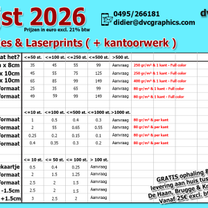 Kopies & laserprints